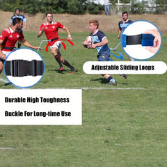 MEKNIC Flag Football Belts 10 Player Set with 30 Flags