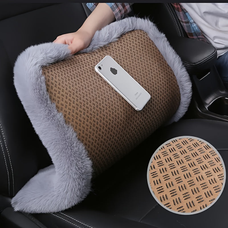 Winter Warm Car Seat Cushion Cover Thickened Plush - Breathable