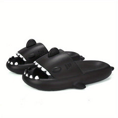 Women's Shark Slippers Open Toe Slip On Shoes Indoor & Outdoor