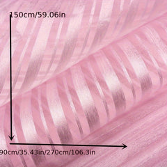 Checked Stripes Organza Fabric For Dress Making Sewing Apparel Costumes Craft