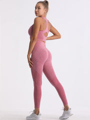 High Impact Sports Set Racer Back Crop Top & Legging Yoga Suits