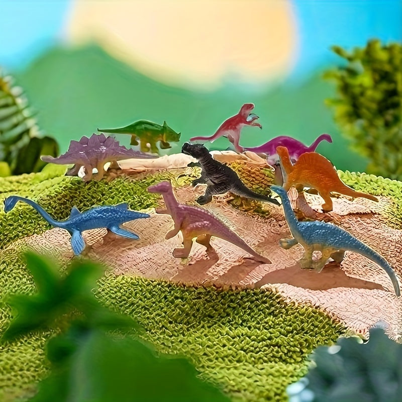 16pcs Mini Dinosaur Simulation Toys Ancient Animals Collection Christmas Gift