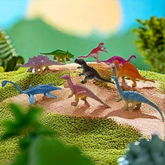 16pcs Mini Dinosaur Simulation Toys Ancient Animals Collection Christmas Gift