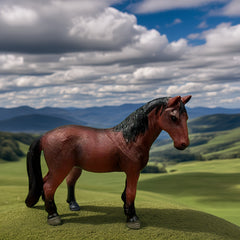 Simulated Ranch Horse Figurine Realistic Appearance Decoration