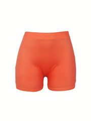Letter Print Skinny Shorts Yoga Casual Summer Shorts Women's Clothing