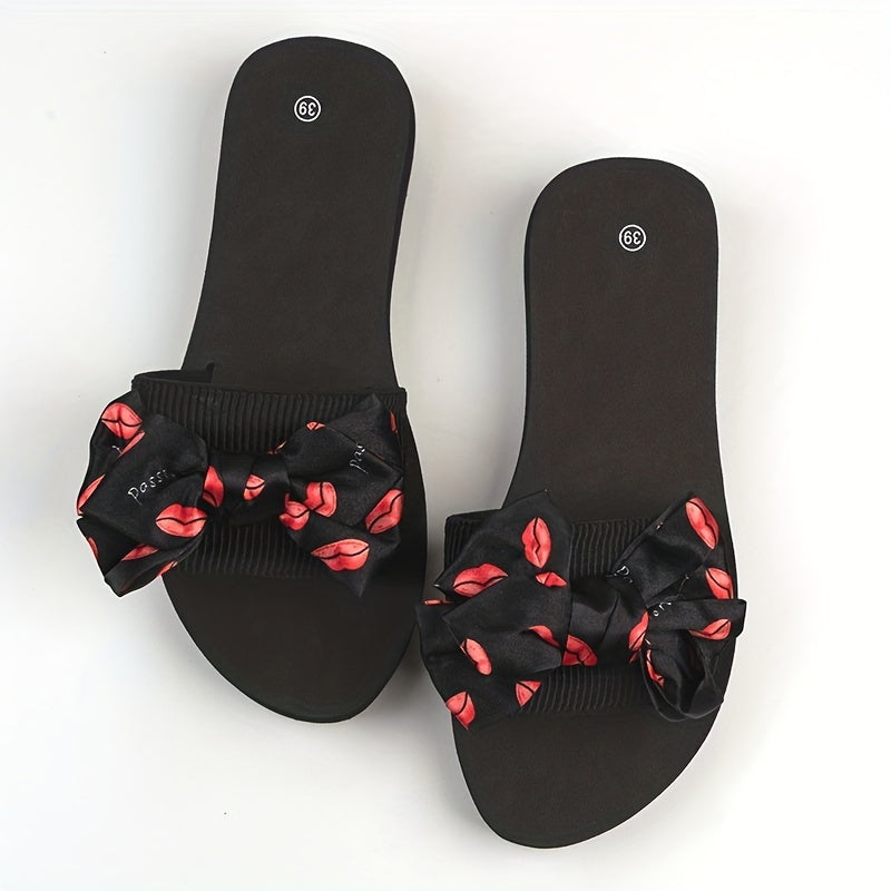 Women's Bowknot Slides Flatform Beach Shoes