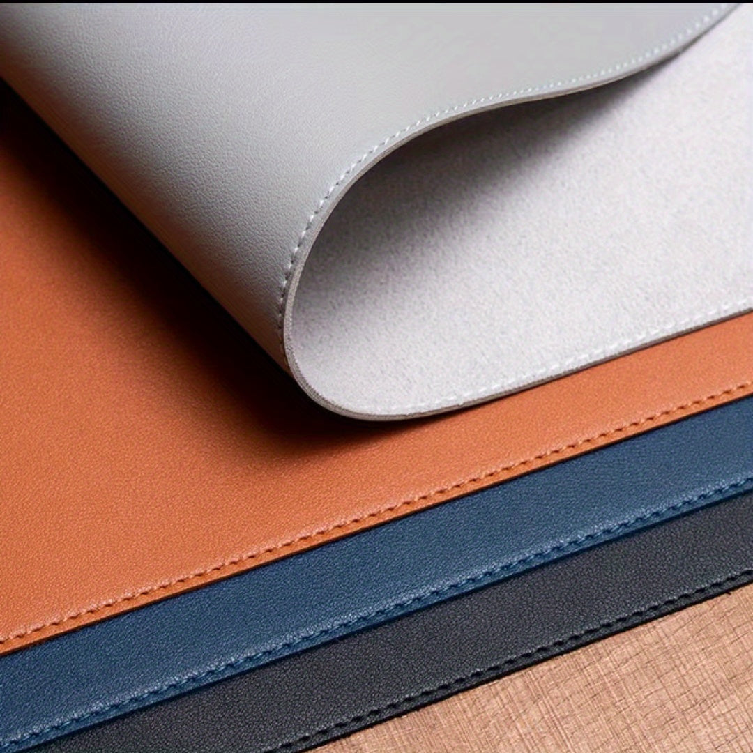 Stylish Medium Brown Leather Mouse Pad