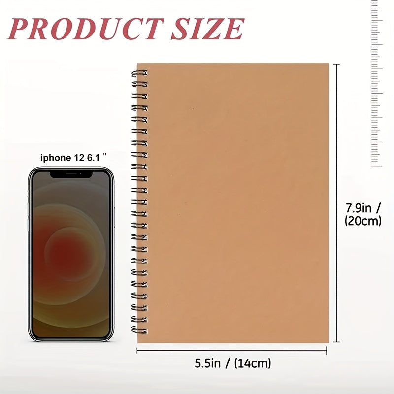 Diary Notebook Fresh Watercolor Sky Thick Blank Line Notebook