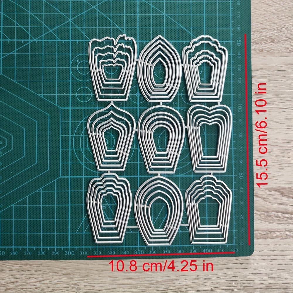 9 Flower Metal Cutting Dies Scrapbooking DIY Card Making