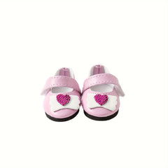 Mini Doll Shoes for 14 inch American Doll Girl Dress up