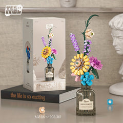 Mini Building Blocks Floral Architecture Set DIY Flowers Adults