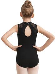 Comfy Solid Slim Ballet Leotard for Girls Gymnastics