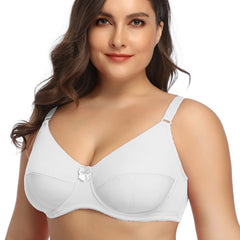 Sexy Bra Women's Full Cover Non Padded Underwire Bow Bra