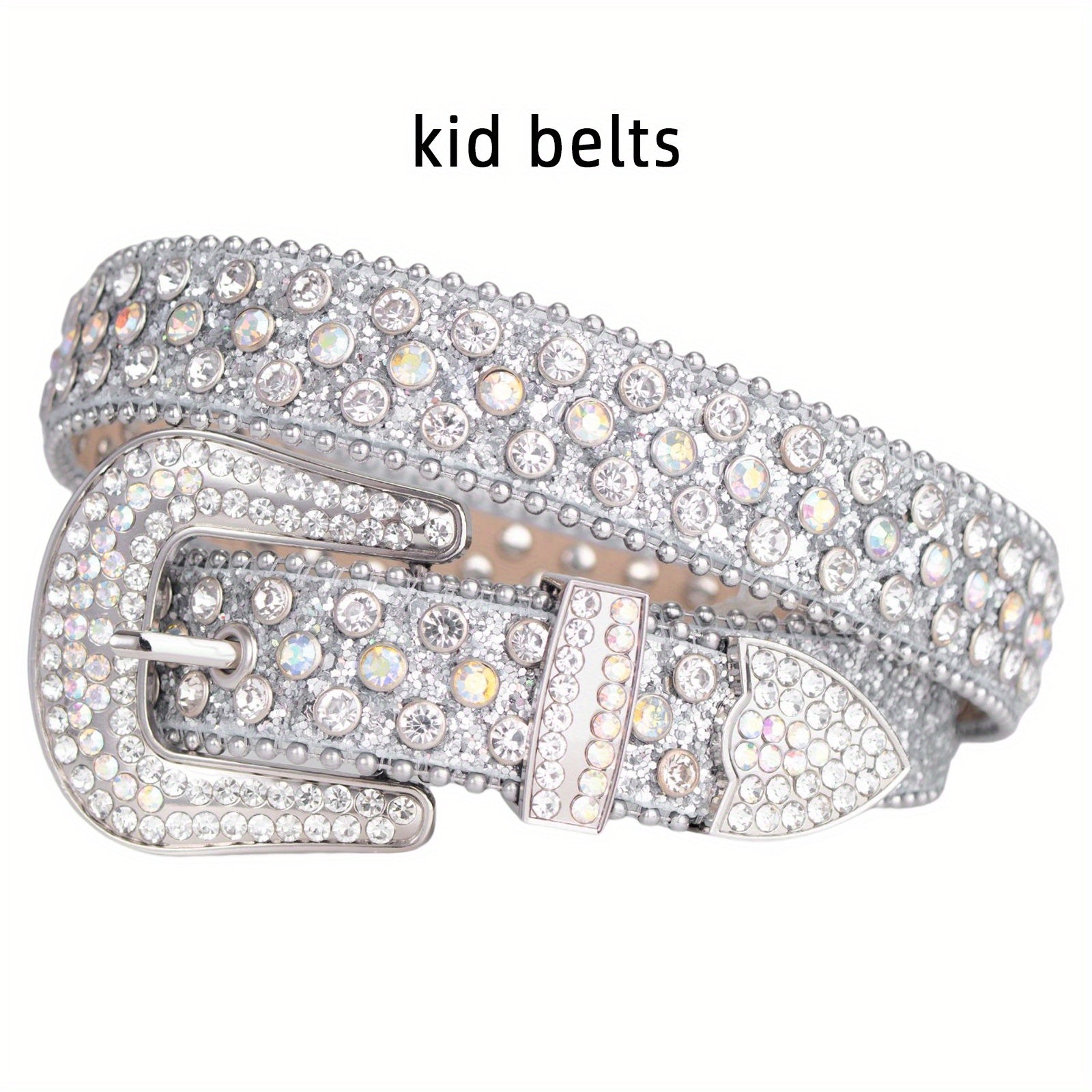 Kids Rhinestones Belt for Pants Jeans