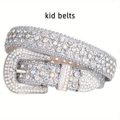 Kids Rhinestones Belt for Pants Jeans
