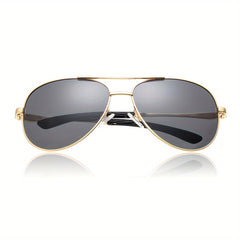 OUWEN Classic Polarized Aviator Sunglasses For Men UV Protection