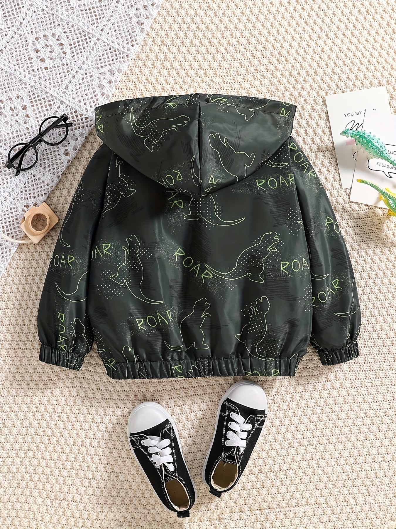 Boys Camo Fleece Zip Hoodie Coat for Autumn