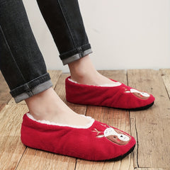 Deer Cozy House Slippers Anti skid Indoor Men Winter Shoes