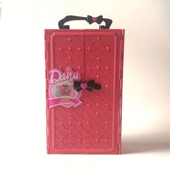 Dollhouse Doll Furniture Plastic Wardrobe Closet DIY Gift For Children P