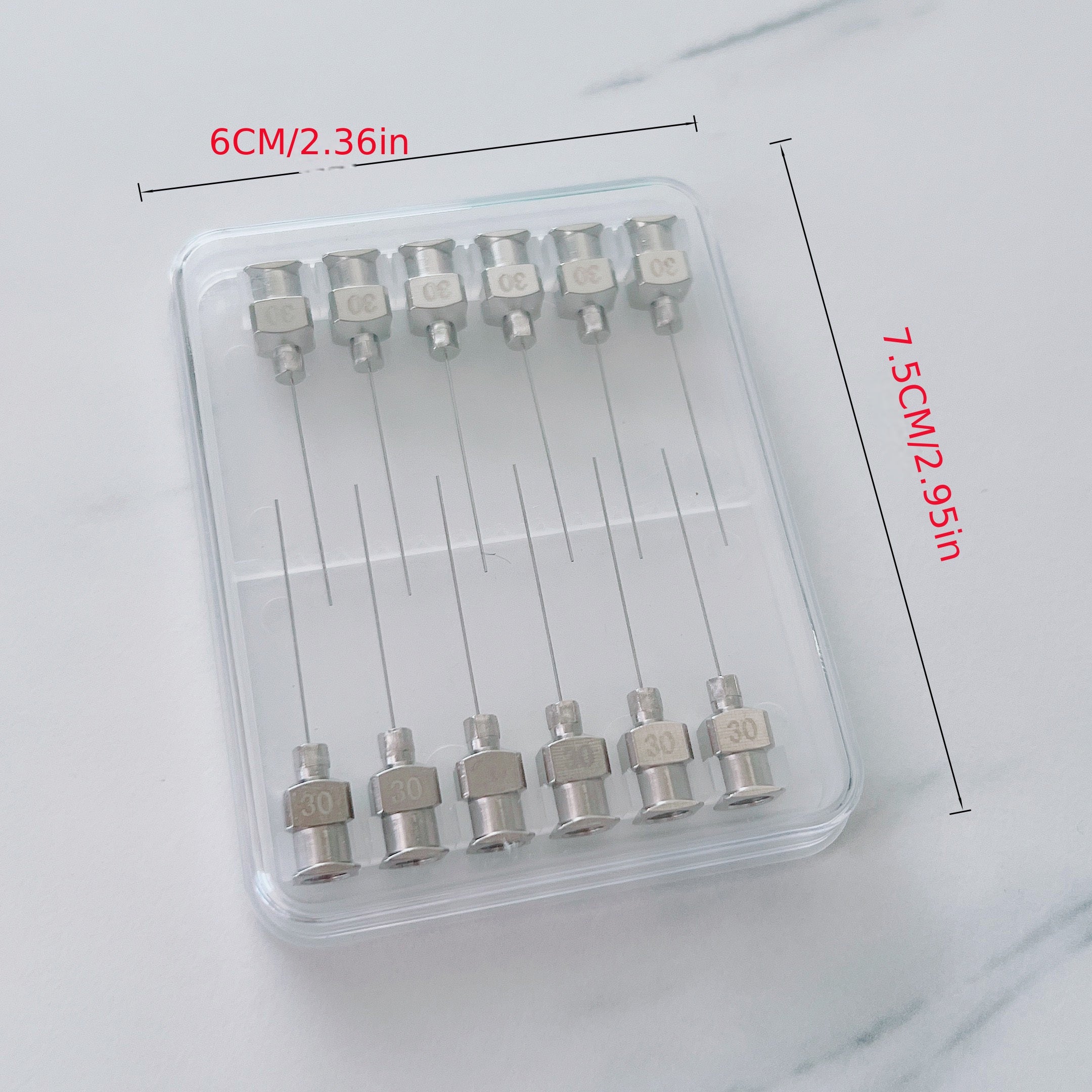 25 Single Tube Stainless Steel Metal Snap Lab Glue Filling Needle