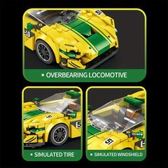 368pcs Reobrix Car Building Blocks Racing Car Building Blocks City Vehicle Build
