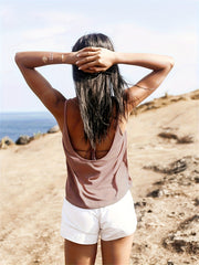 Sexy Backless Yoga Shirts Casual Sports Tank Top Women's Tops