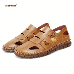 Men's Stitched Sandals - Assorted Colors Walking Shoes