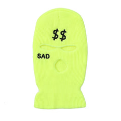 Embroidered Ski Mask for Outdoor Skiing and Walking