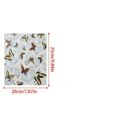 8pcs Cotton Twill Floral Bedding Fabric Spring Summer Print DIY Cloth