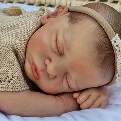 19" Reborn Baby Doll Finished Soft Touch 3D Skin Hand Draw Hair