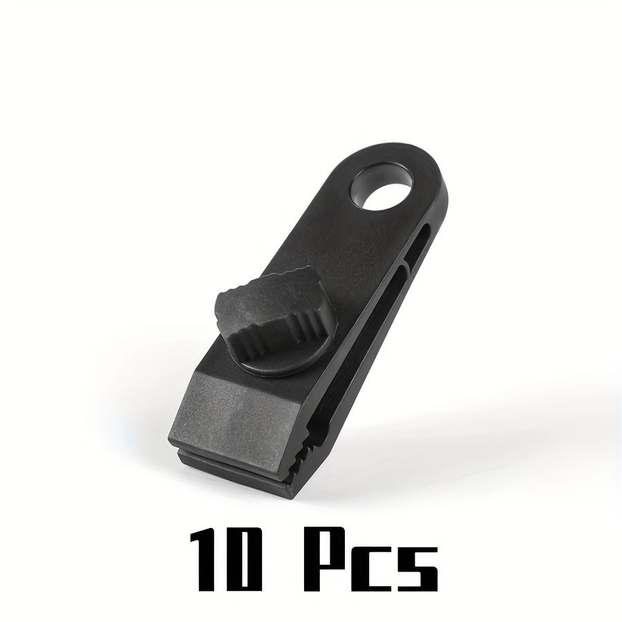 10pcs Outdoor Tent Clamps Ultra light Windproof Clip