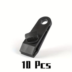 10pcs Outdoor Tent Clamps Ultra light Windproof Clip