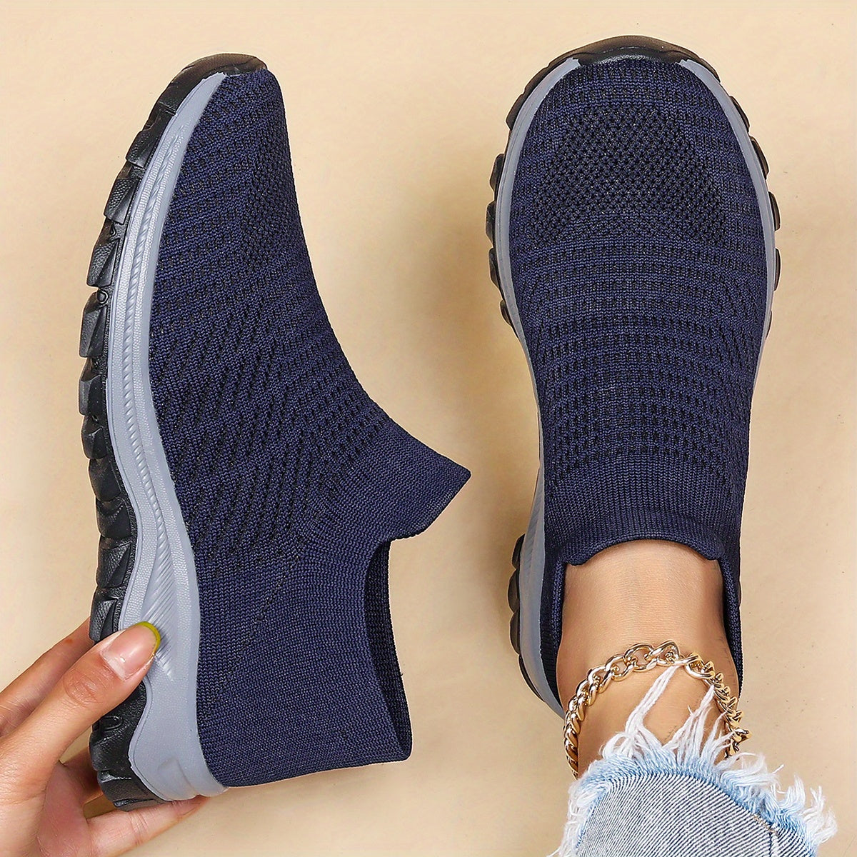 Women's Slip On Breathable Walking Shoes Casual Sneakers