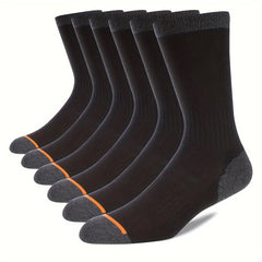 ACEFINE 6 Pairs Crew Socks Soft Breathable Sports Men's Autumn Winter