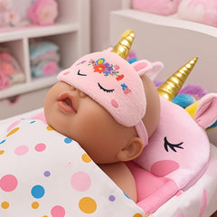2pcs Doll Sleeping Bags and Eye Masks for 10-18 inch Newborn Dolls