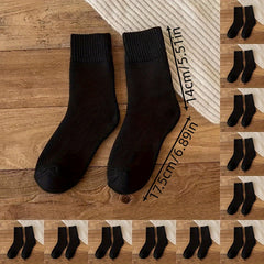 12 Pairs Velvet Cashmere Warm Socks Winter Crew Anti-bacterial Soc