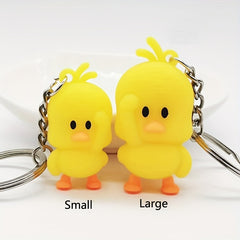 Yellow Duck Key Chain Car Key Chain Cute Duck Pendant Key Ring Gift