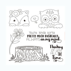 Cartoon Animals Clear Stamp for DIY Scrapbooking Card Making
