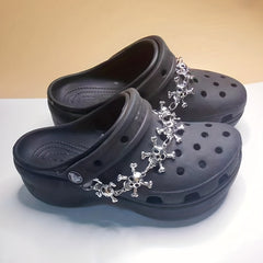 Punk Skull Chain for Crocs Kids