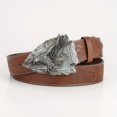 High End Eagle Embossed Men's Belt