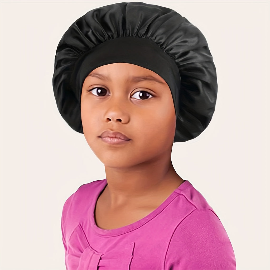 Girls Casual Bonnet Cap Night Cap Elastic Shower Cap