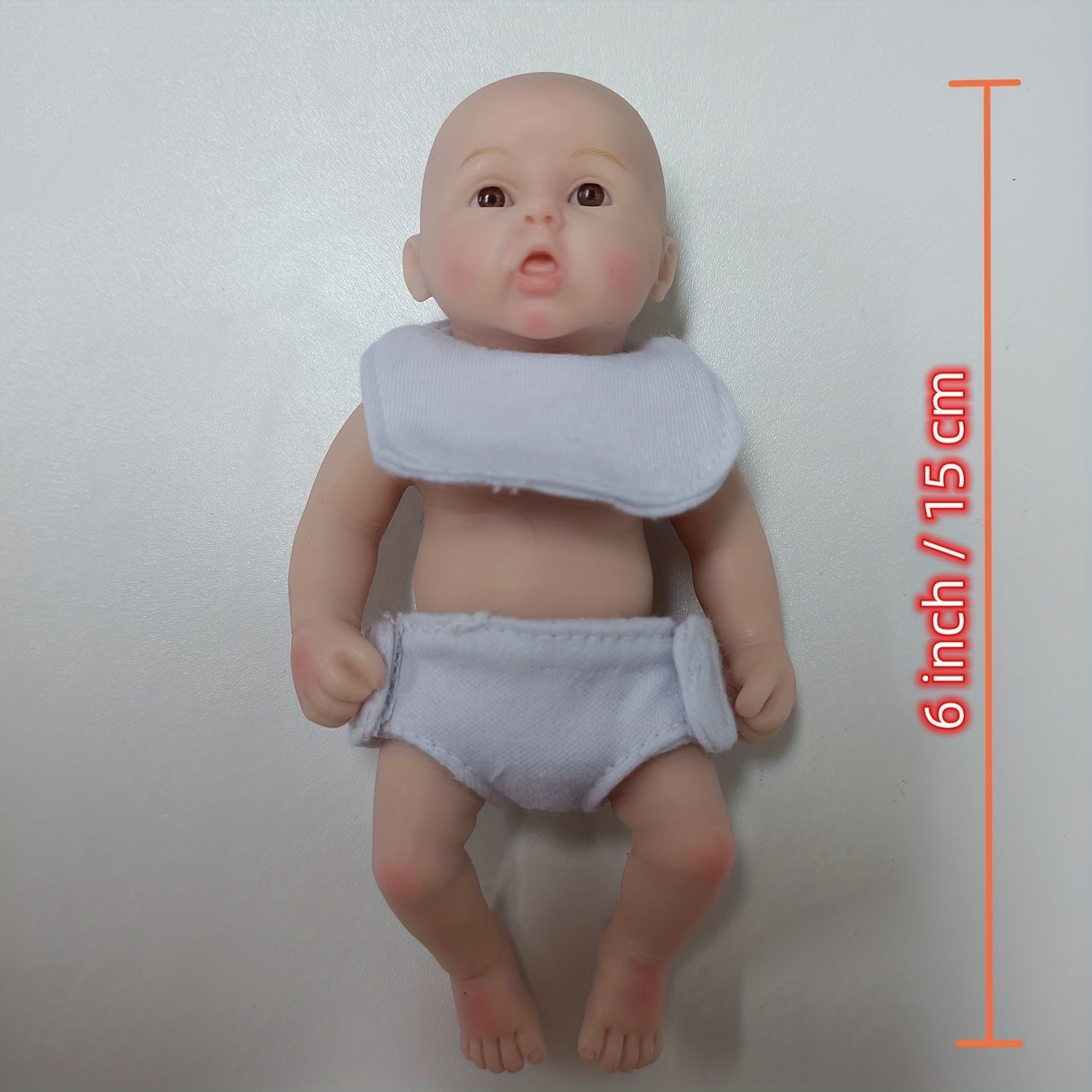 15 24CM Full Silicone Reborn Doll Toy Christmas Gift