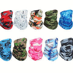 UV Protection Sunscreen Neck Cover Face Mask Camouflage Magic Bandana