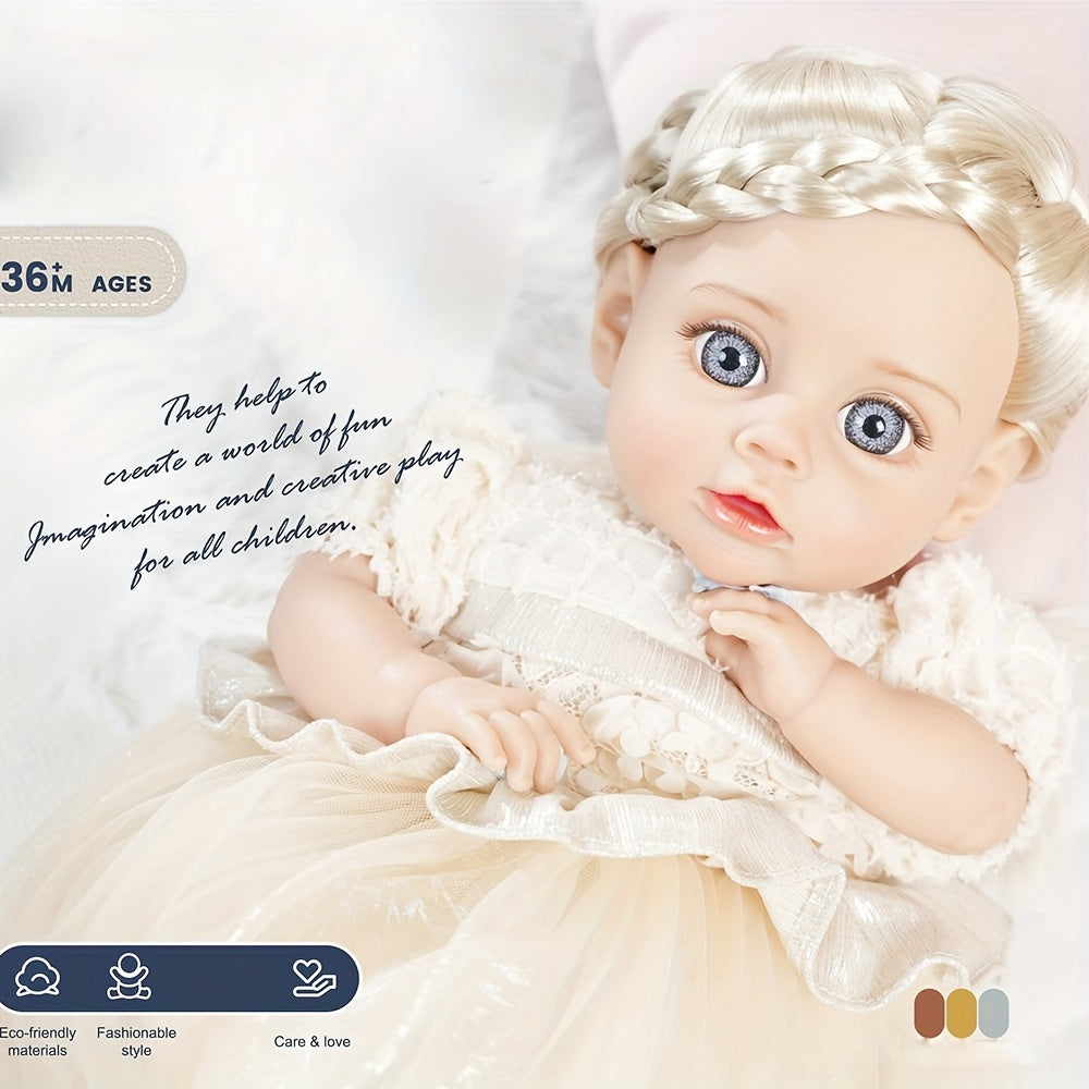 35cm Baby Doll Reborn Girl Doll With Clothes Soft Skin DIY Toys For Children
