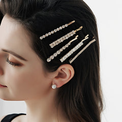 Crystal Hair Pins Metal Rhinestone Bobby Pins Sparkly Glitter Hair Clips