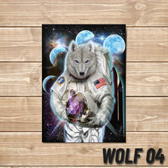 Modern Cartoon Wolf Stickers Waterproof Fantasy Style Kids Room Decor