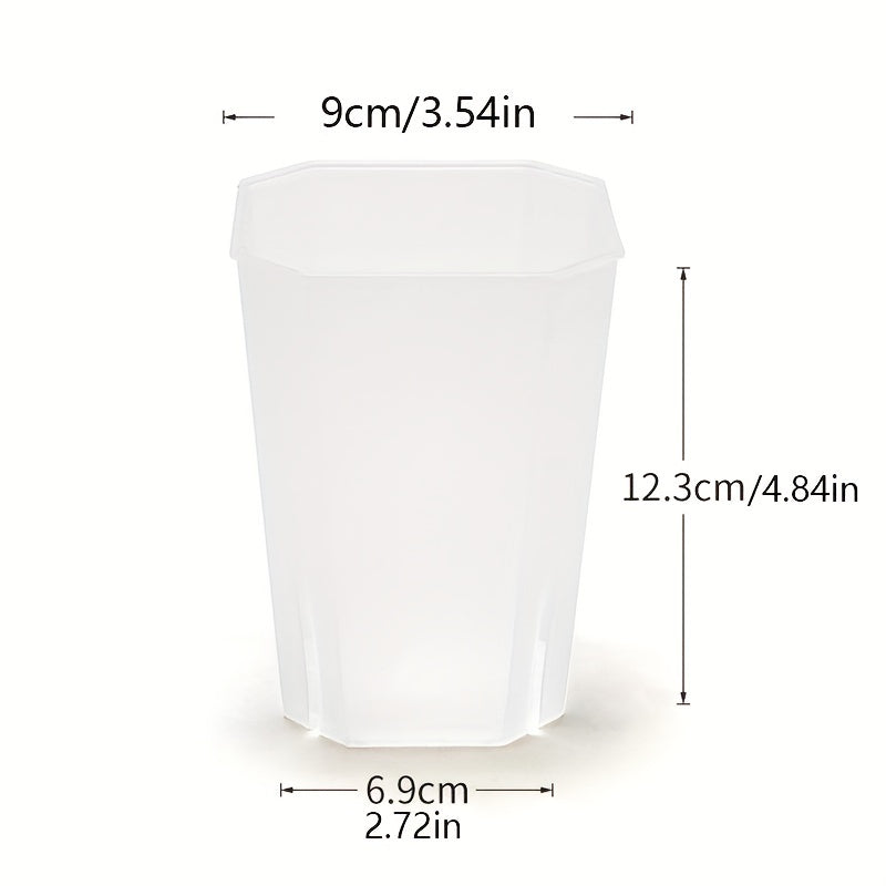 5pcs Transparent Flower Pots Succulent Nursery Pots Indoor Outdoor Decoration