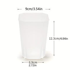 5pcs Transparent Flower Pots Succulent Nursery Pots Indoor Outdoor Decoration