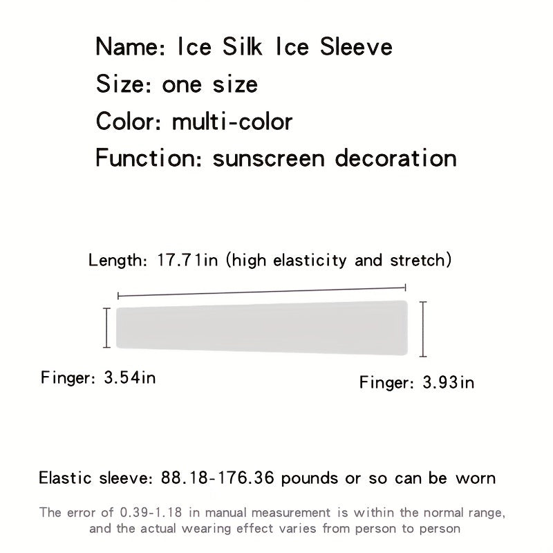 Sunscreen Ice Silky Arm Sleeve Houndstooth Summer UV Protection Gloves
