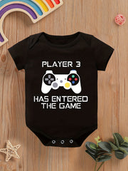 Baby Boys Graphic Print Short Sleeve Onesie
